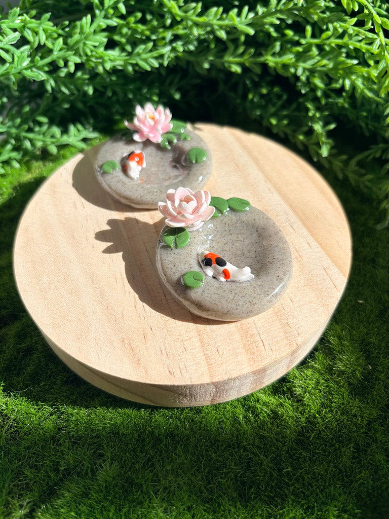 Koi Fish Pond Worry Stone