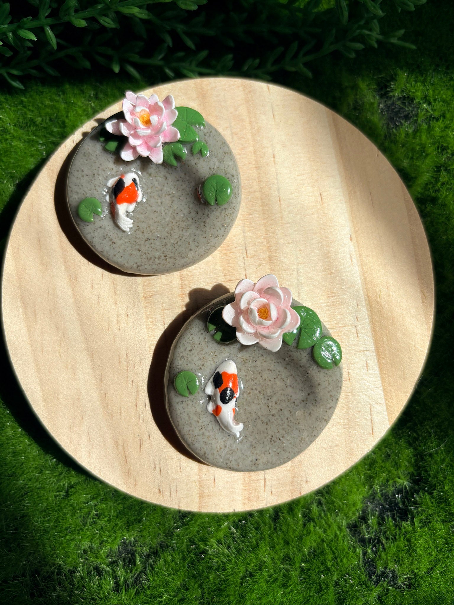 Koi Fish Pond Worry Stone