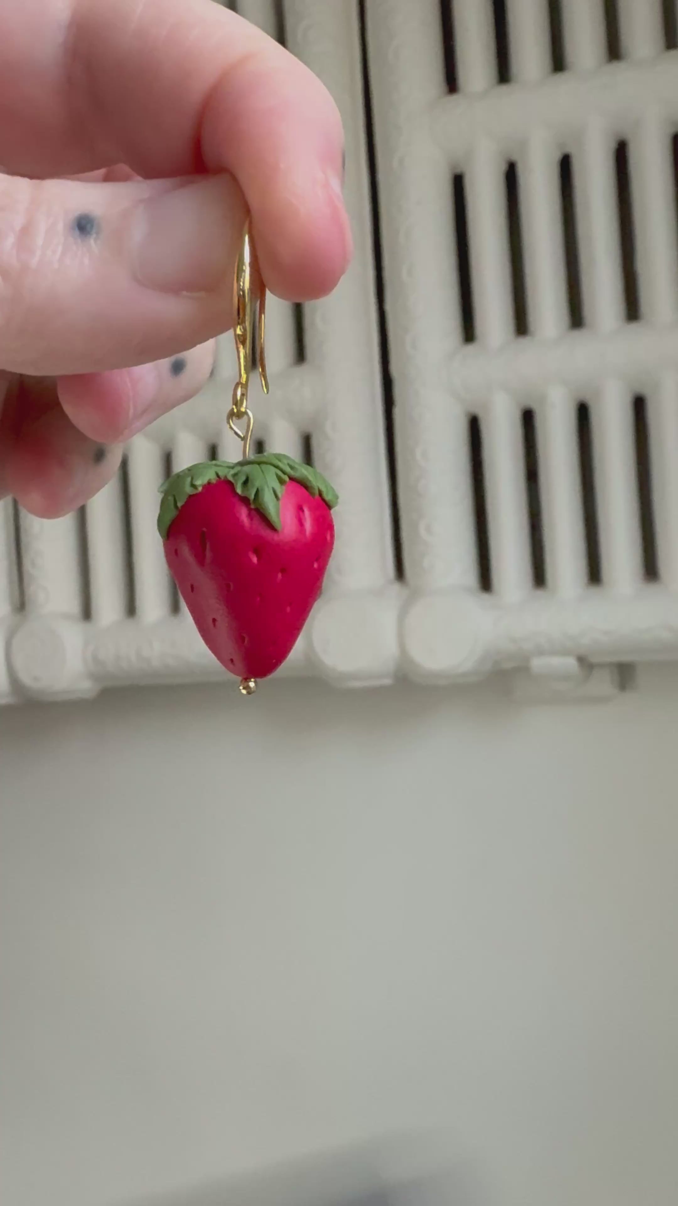 Strawberry Drop Earrings